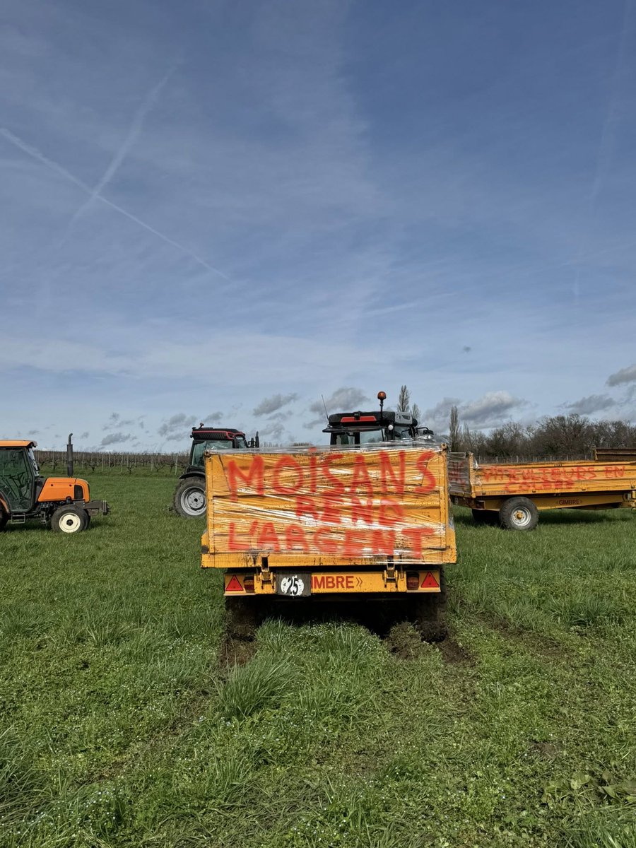 coordinationrur's tweet image. 🟡 Solidarité et action pour la viticulture cognaçaise ! 🍇 

Jeudi, la #CR17 s’est mobilisée avec l’UGVC pour défendre les viticulteurs du Cognac et rappeler que les contrats doivent être respectés.

⚠️ Trop de ruptures unilatérales, baisses de volumes ou retards de paiement