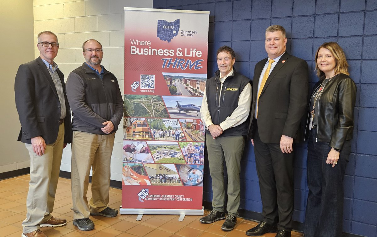 .<a href="/Ohio_SE/">OhioSE</a> joined the Cambridge Guernsey County CIC for the Manufacturing Council Breakfast on Thursday. DYK that across our 25 counties, manufacturing is the largest economic driver at 17.8% of the total GRP? Together, we aim to bring more manufacturing jobs to Southeast Ohio!