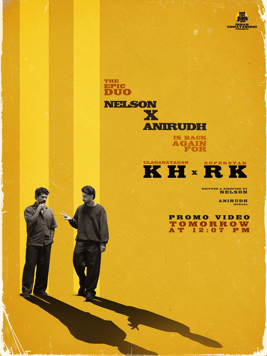 RedGiantMovies_'s tweet image. One for the Magic. One for the Win.

Together to make #KHxRK unforgettable!

@Nelsondilpkumar 🤝 @anirudhofficial 

#RedGiant17 ✨