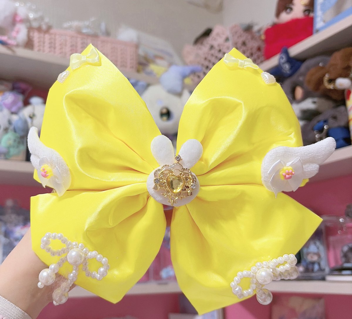 アルバム飾り　リボン　オーダー受付中（＾ω＾） ⟡.·.🪡꒰ オーダー品完成のお知らせ ꒱🧵.·.⟡ リボンバレッタ