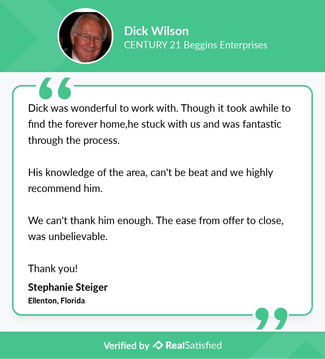 DickWilsonRe's tweet photo. How does this make me feel? Let’s start with ecstatic. :) https://t.co/hu2w21Z6fp via @realsatisfied https://t.co/gFUt5uMsCP