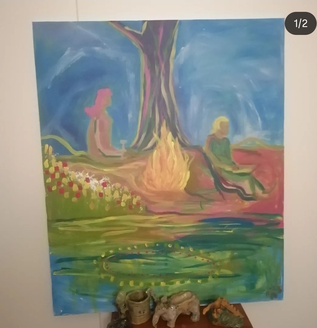 palebawli's tweet image. Siinä isohko taulu, maalasin akryyliväreillä. 100x120

Mistä inpis tähän? Kalevalqn kirjoittajasta!

Taulun hinta 325€ 

#taulu #taide #taidejakulttuuri #juu