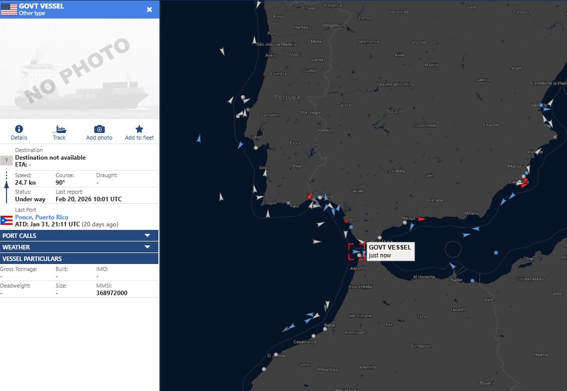 Conflict_Radar's tweet photo. #NOW The USS Gerald R. Ford prepares to cross the Strait of Gibraltar https://t.co/AROTfg1JeF