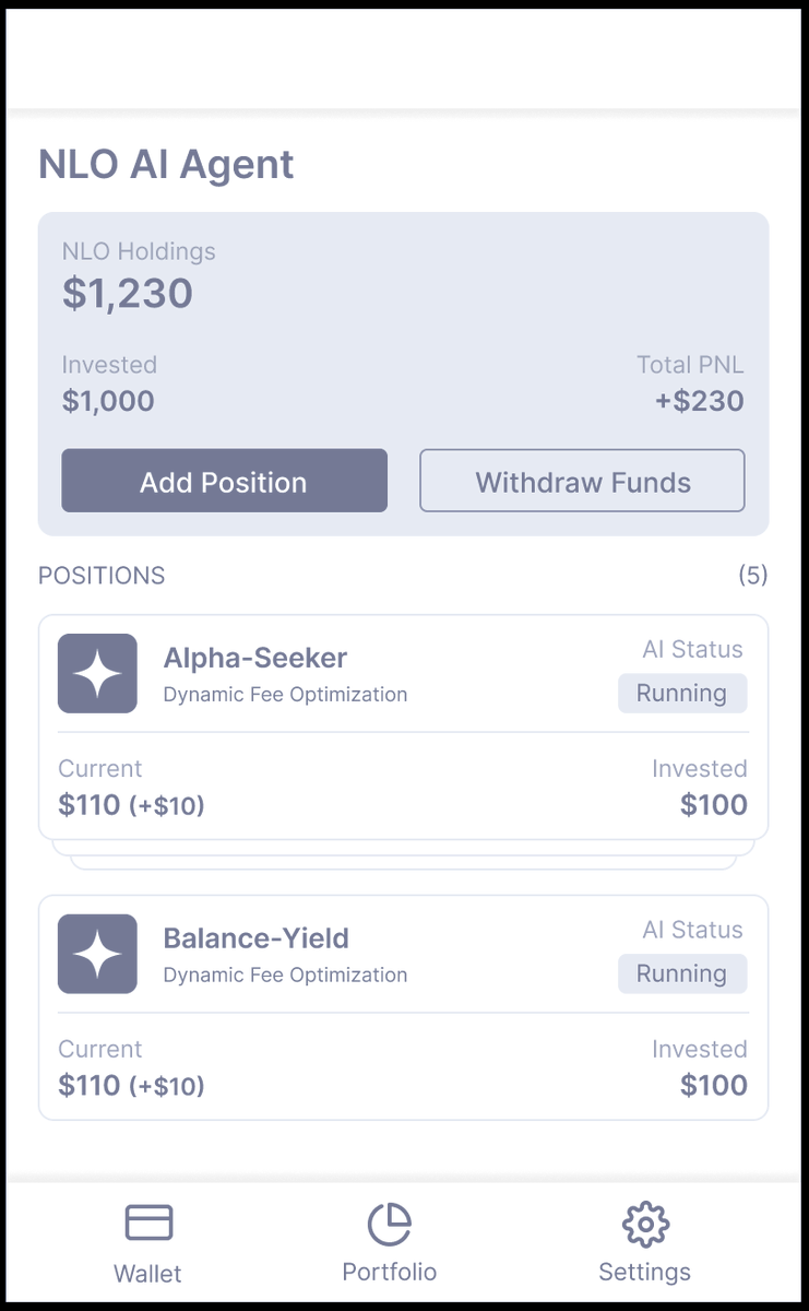 LayerOneX's tweet photo. We said we were building an Autonomous AI Agent to solve Impermanent Loss.

Here is what it looks like in your hand.

Design Philosophy:
Backend = Complex Patent-Pending AI Math (TFT + PPO).
Frontend = Simple, One-Touch Execution.

The Workflow:
1️⃣ Deposit: Single-sided input (No complex pairing).
2️⃣ Orchestrate: Use the slider to set your intent.

Alpha Seeker: For the aggressive.
Capital Safe: For the risk-averse.
Balance Yield: The sweet spot.

We are taking expert grqade DeFi strategy and wrapping it in a UI that anyone can use.

Passive Staking is out. Orchestrated Yield is in.

Wireframes (Attached) → Testnet → Mainnet soon.

#L1X #NLO #DeFi #UIUX #SneakPeek #Web3