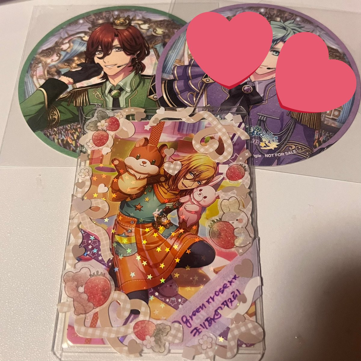 交換/譲渡】 うたプリ ブロメイト 特典 コースター 譲:嶺二2 求:300円