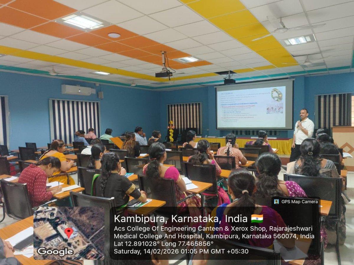 acscebangalore's tweet image. 🎓 #ACSCE hosted a #FacultyDevelopmentProgram on “Outcome Based Education &amp;amp; Effective Classroom Teaching” on 14 Feb 2026 📚 Faculty explored OBE frameworks, smart assessments &amp;amp; impactful teaching methods to enhance quality learning 🚀
#OutcomeBasedEducation #AcademicExcellence