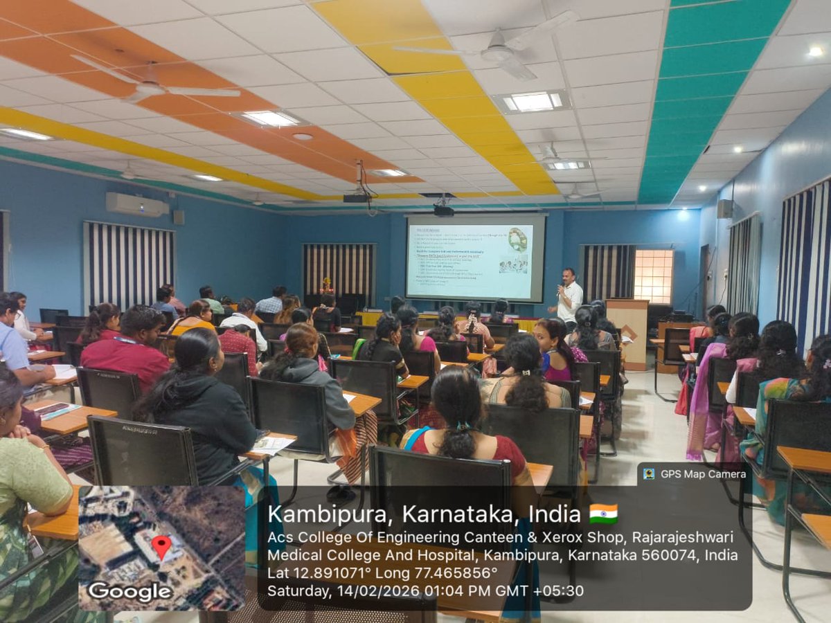 acscebangalore's tweet image. 🎓 #ACSCE hosted a #FacultyDevelopmentProgram on “Outcome Based Education &amp;amp; Effective Classroom Teaching” on 14 Feb 2026 📚 Faculty explored OBE frameworks, smart assessments &amp;amp; impactful teaching methods to enhance quality learning 🚀
#OutcomeBasedEducation #AcademicExcellence