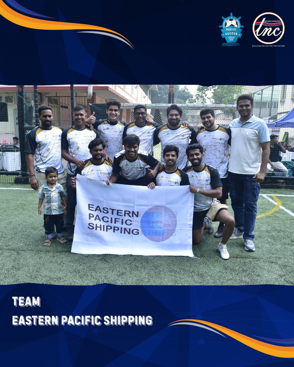 thenavalconnect's tweet image. Eastern Pacific Shipping brought the tempo and the fire to MSL Season 7 ⚽🔥

Fast. Focused. Fearless. ⚓💪

#MSL2026 #EasternPacificShipping #FootballSpirit