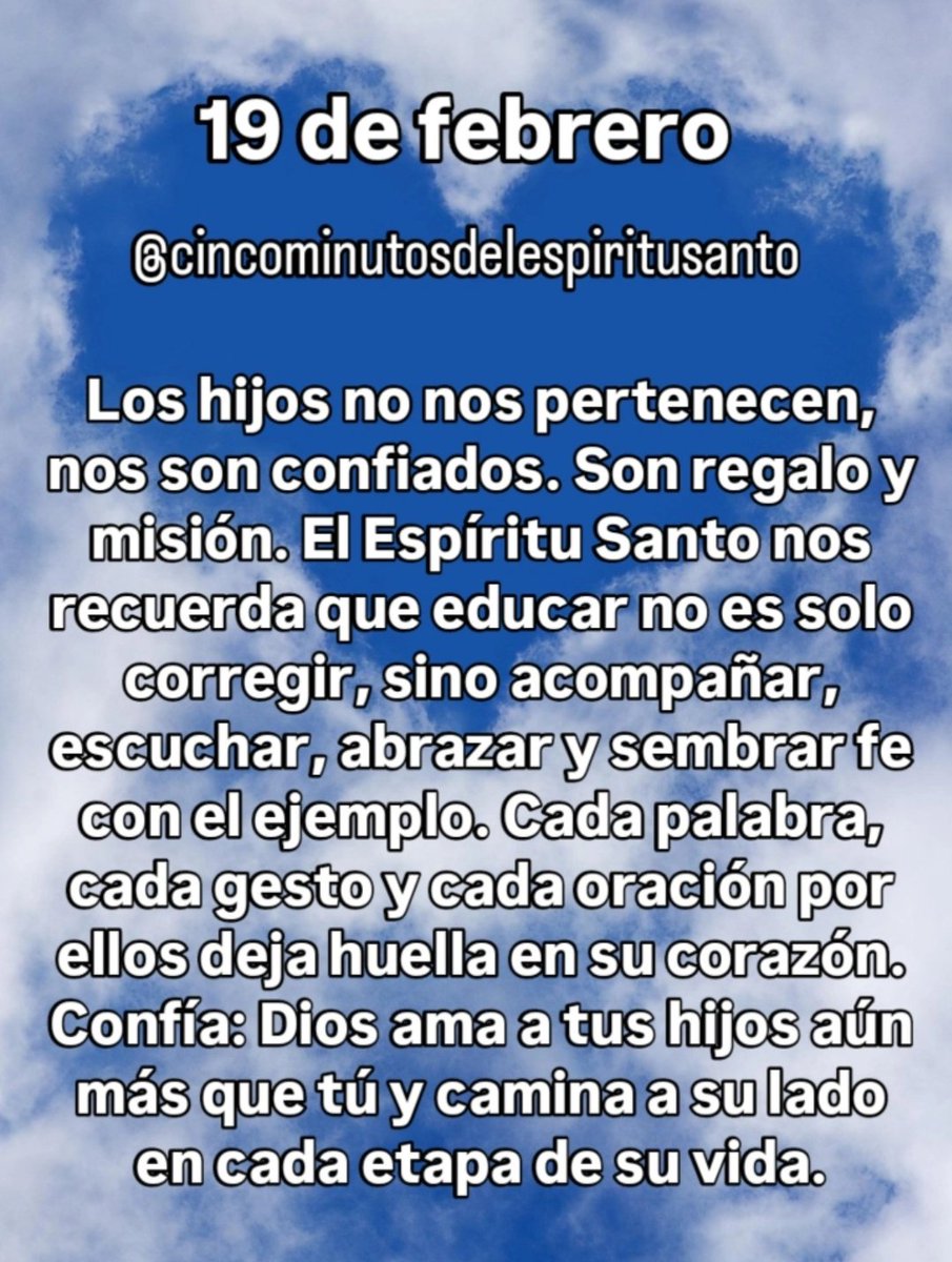 LosCincoMinutos's tweet image. #Reflexión #EspírituSanto #Hijos #Familia
#EducaciónConAmor #Padres #Maternidad #Paternidad
#FeEnFamilia #OraciónPorLosHijos #ConfianzaEnDios
#VidaEspiritual #AmorQueGuía #Esperanza #MotivaciónEspiritual