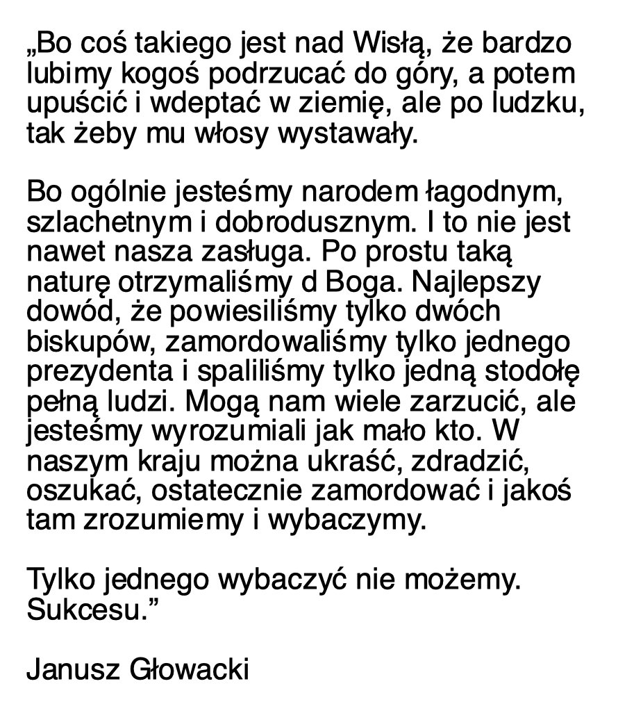 Listw1Ateala2's tweet image. RT @ZbigniewHoldys: Janusz Głowacki.