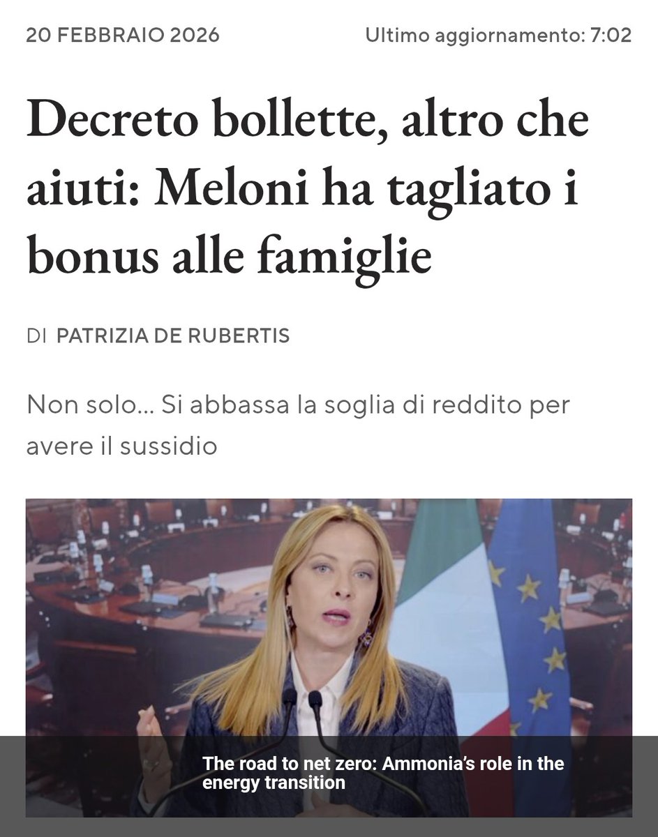 OsservaMy's tweet photo. Avete capito cosa ha detto questa?
Ha parlato di uno sconto di 315€ a 2,7 milioni di famiglie, ma in realtà è una buffonata.
Il contributo da 115€ previsto per le famiglie che riguardano i nuclei vulnerabili, non si sommerá invece al bonus straordinario di 200 euro https://t.co/LXNCNWEHg2