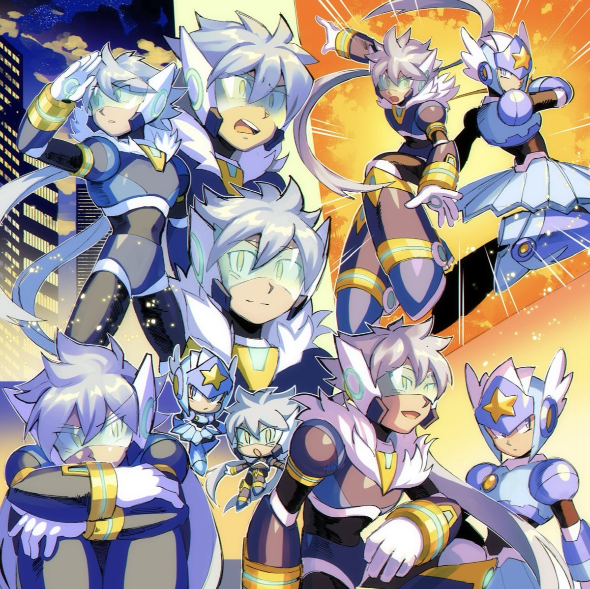 While I’m Silver posting everyone should look at <a href="/battiestbunny/">batty🦇🪦݁ ˖Ი𐑼⋆</a>’s Megaman X ver of him I love Nico sm