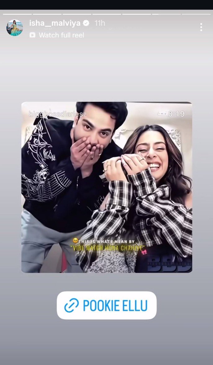 Fomohai1's tweet image. in LC isha once said to #ElvishYadav : "tu badmash nhi h Ellu tu acha gentleman h, tu ek icon h as Raao Sahab tu ek pookiee person bhi ban sakta h" ♥️
 
This is why I ship #Elvisha his only female co star who hypes him unconditionally🫶 #IshaMalviya 
#ElvishArmy