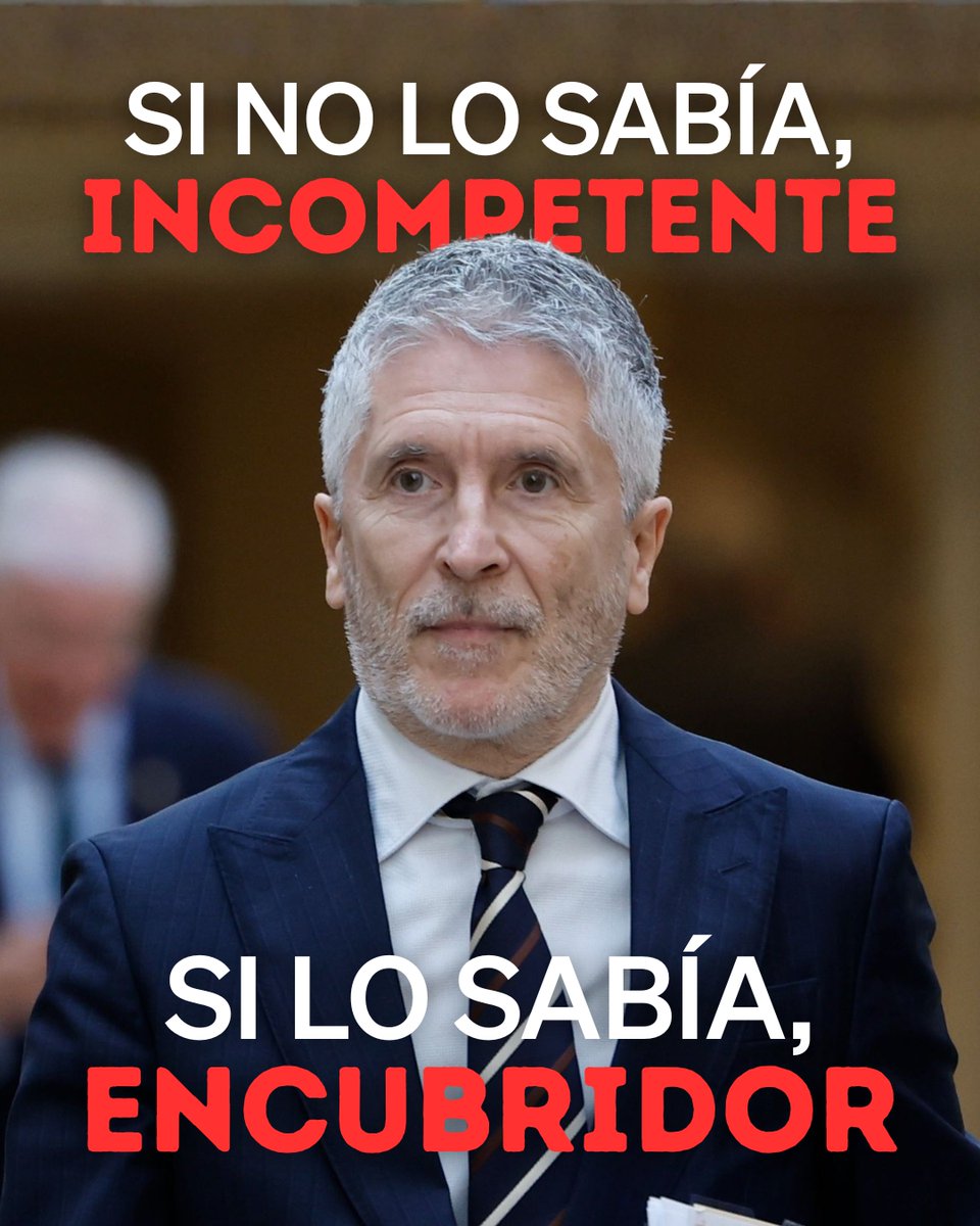 Si no conocía la acusación contra el DAO, incompetente. Si la conocía, encubridor.

Marlaska dimisión.