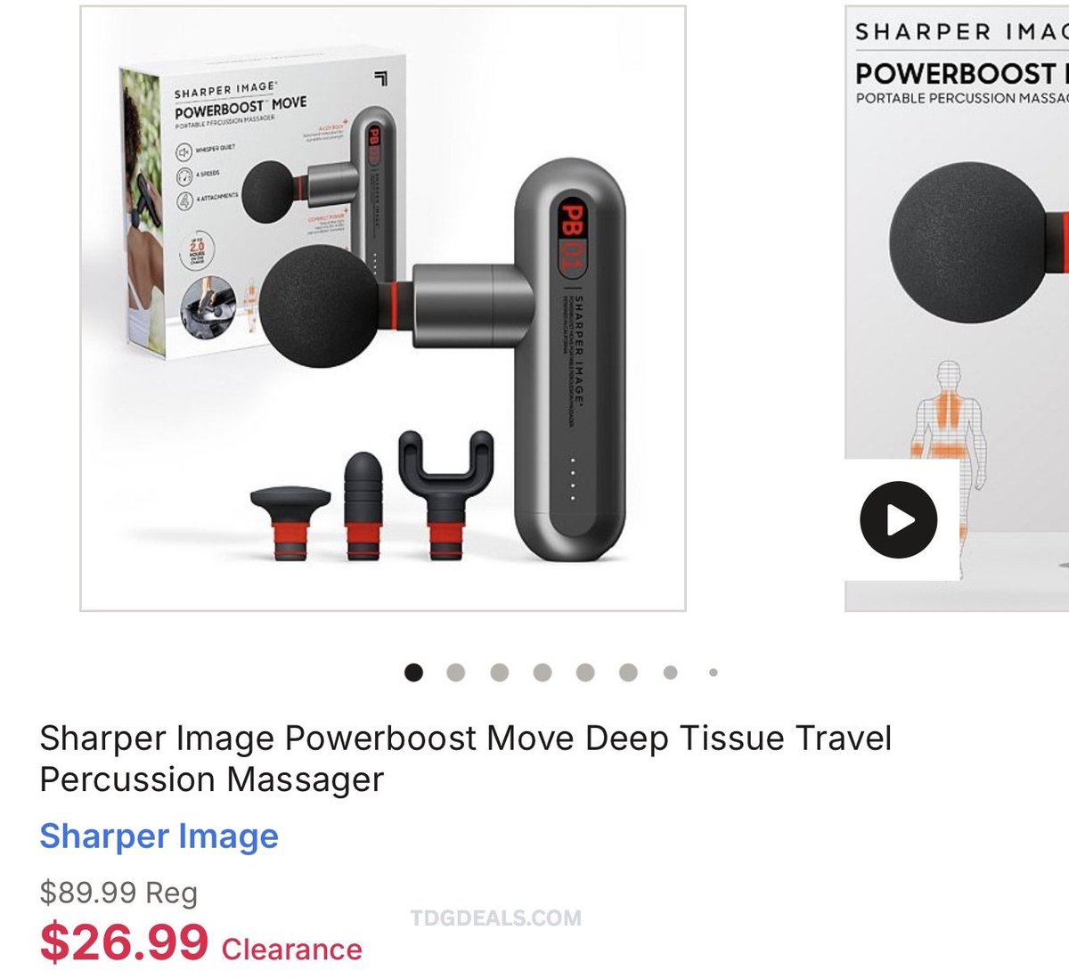 $90 Sharper Image Powerboost Move Massager → $26.99 @ Kohl’s 🔥

Deep tissue percussion w/ attachments.

Comps:
Theragun Mini $99+
Hypervolt Go $59–$89
Most minis $60–$120

Solid clearance grab.

link.tdgdeals.com/ZC5dt