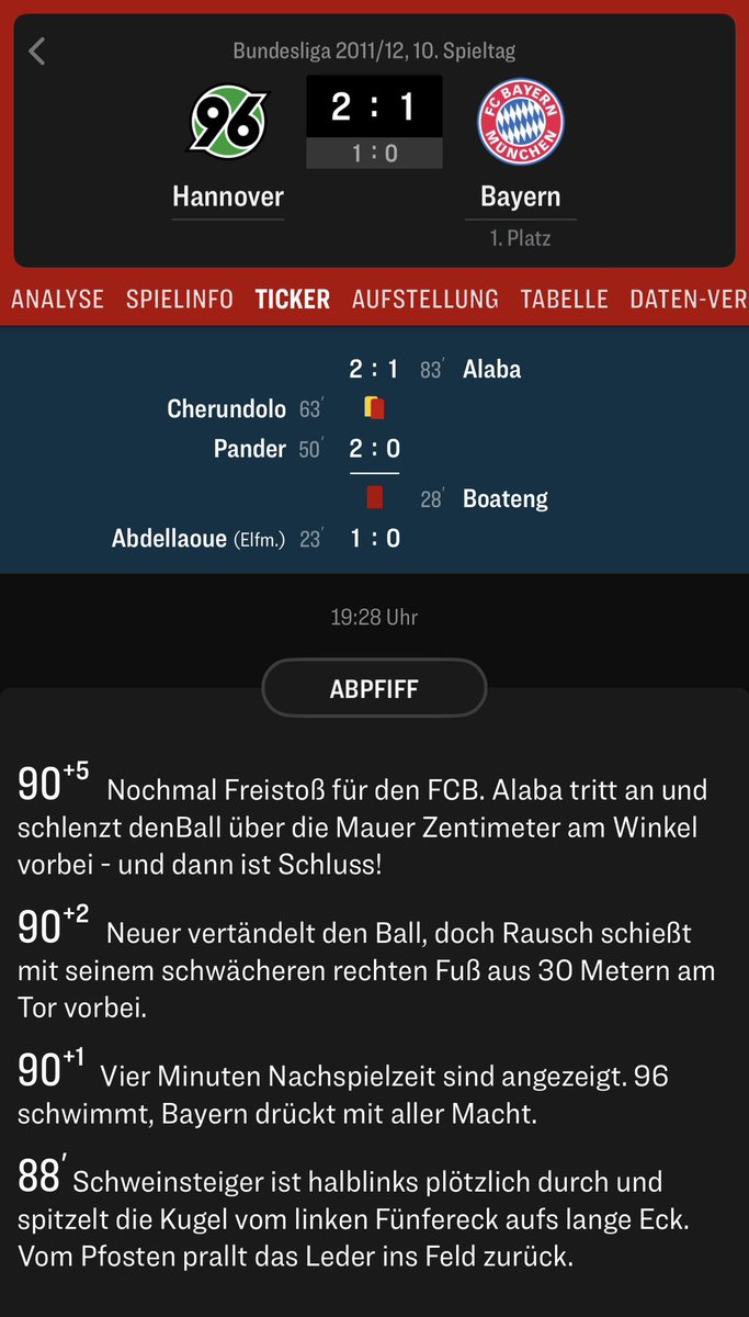 Wurde Fan weil ich dachte wir gewinnen die CL