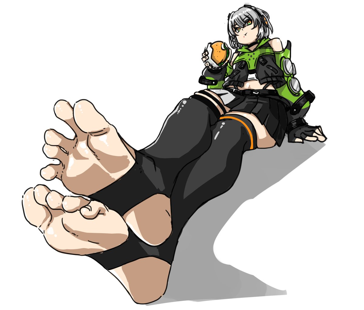 アンビーハピバ
#一日一裸足絵