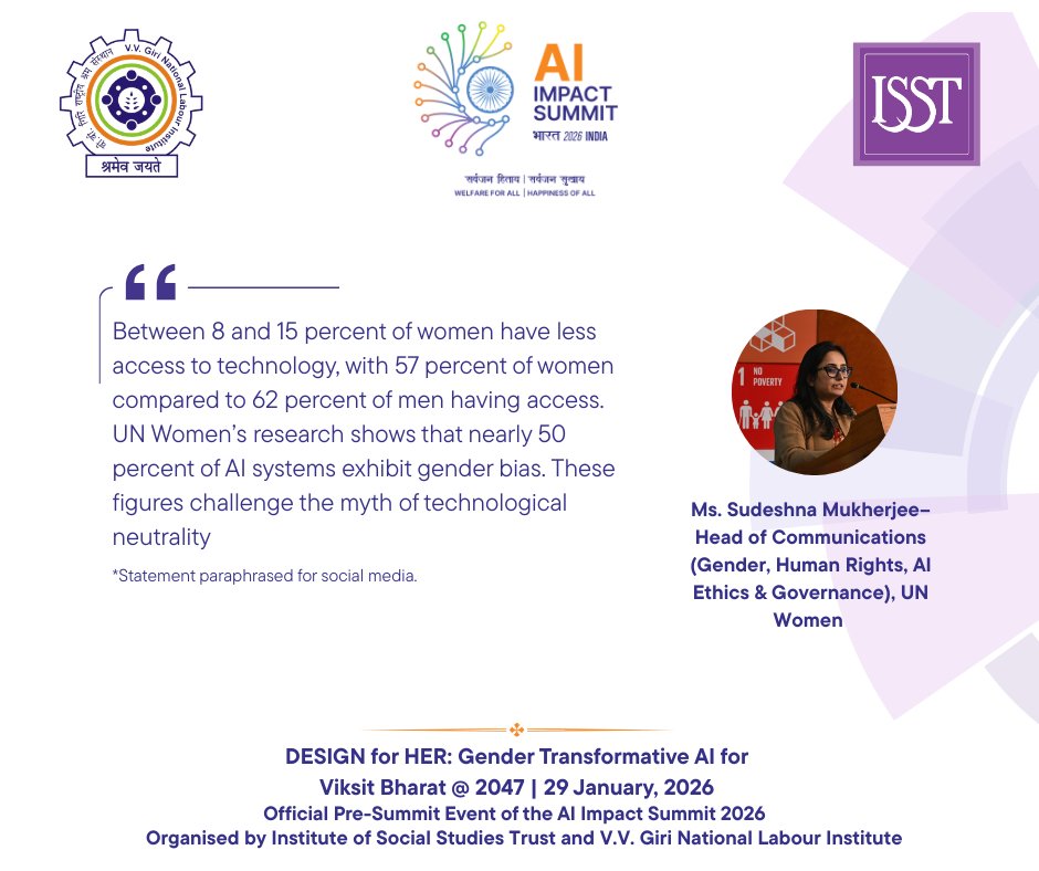 Institute Of Social Studies Trust (ISST) tweet media