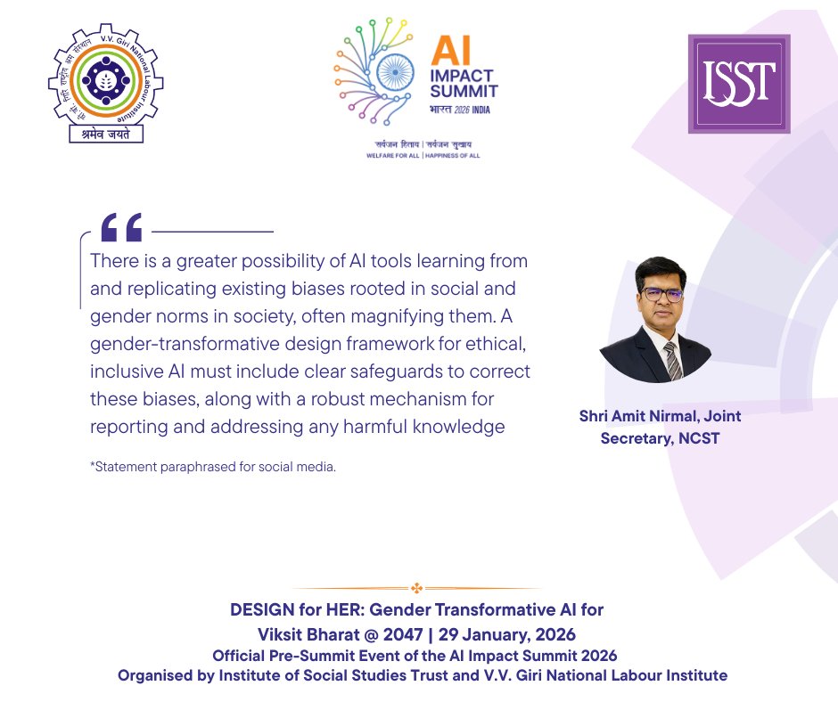 Institute Of Social Studies Trust (ISST) tweet media