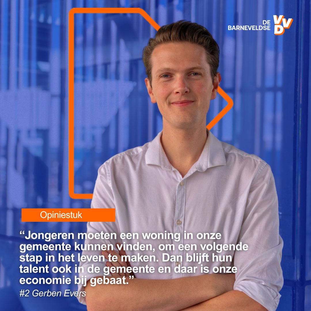 🏠 De woningnood vraagt om bestuurlijke moed. Onze #2 <a href="/Evers_Gerben/">Gerben Evers</a> pleit voor méér bouwen voor alle generaties, nieuwe locaties, slim &amp; innovatief bouwen, minder regels en snellere procedures. Lees zijn opiniestuk  👇 
vvd-barneveld.nl/2026/02/20/van…