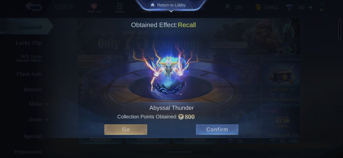 alphdn99's tweet image. Seneng banget abis 500💎 dpt permanen , efek recallnya cakep tebel 😭