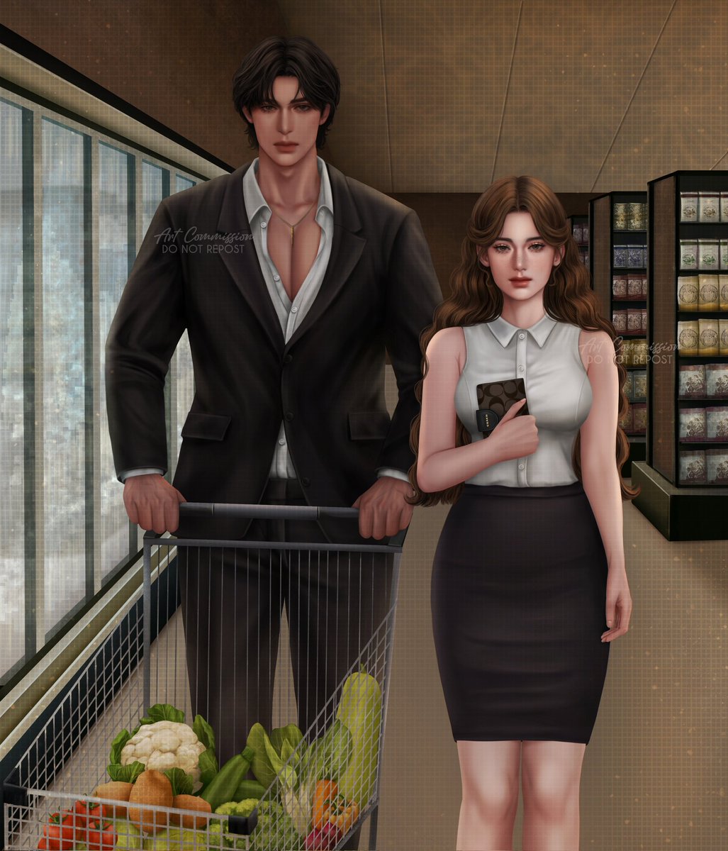 “Raj was behind me, pushing the cart... He looks so out of place. Lahat ng nakakakitang babae ay kuryoso sa kanya at nagtatagal ang tingin.”

Soleil Sierra Cervantes &amp; Raoul Vesarius Riego
Costa Leona Series 6: Sands of Time by Jonaxx

Art Commission by <a href="/imsoleilriego/">𝘥𝘰𝘤</a> &amp; friends