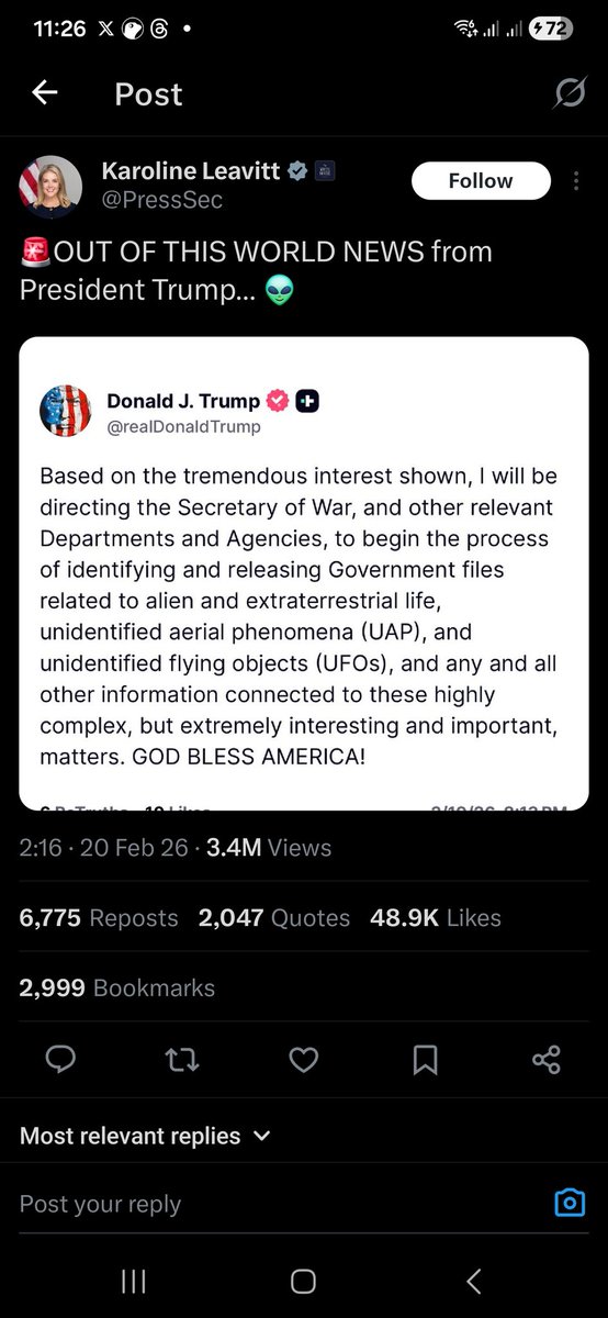 UFX_Project's tweet photo. Everybody has heard by now that President @realDonaldTrump
 has made a statement about UFO files following former President @BarackObama interview. 
@UFX_Project is the only serious UFO-UAP project in the crypto space—powered by AI on @virtuals_io !
If that's not bullish enough for you @hananyss @ethermage @everythingempty @miratisu_ps then I don't know what is.
Check it out: 

https://t.co/4coEFCUK3C

#UFO #UAP #Disclosure #Crypto #AI