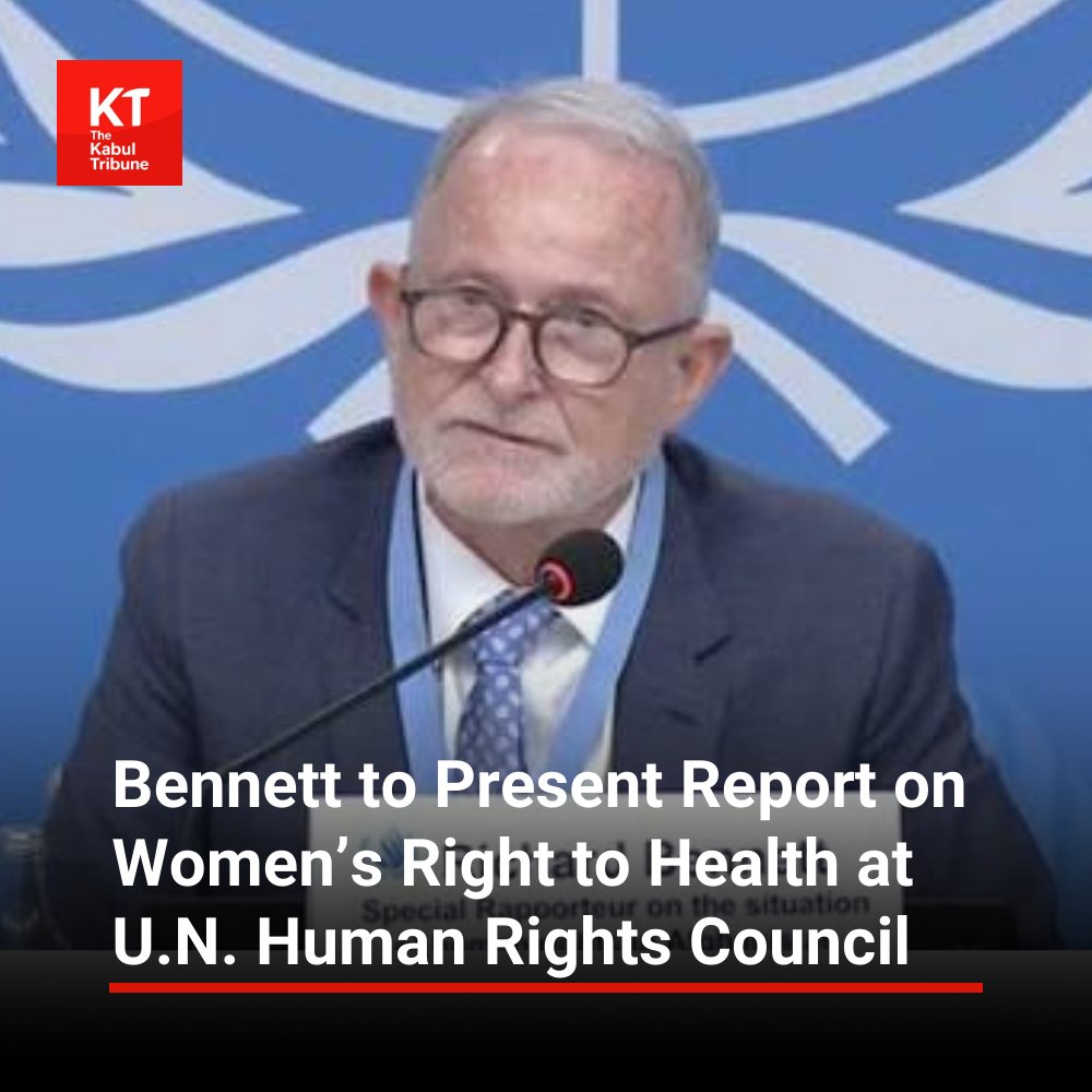 TheKabultribun's tweet photo. The #United Nations special #rapporteur on the situation of human rights in #Afghanistan said Friday he will present a report on the right to health for #women and girls at the upcoming session of the U.N. Human Rights Council in #Geneva.
https://t.co/ubrtWUGhE9 https://t.co/NqHGhuaHVW