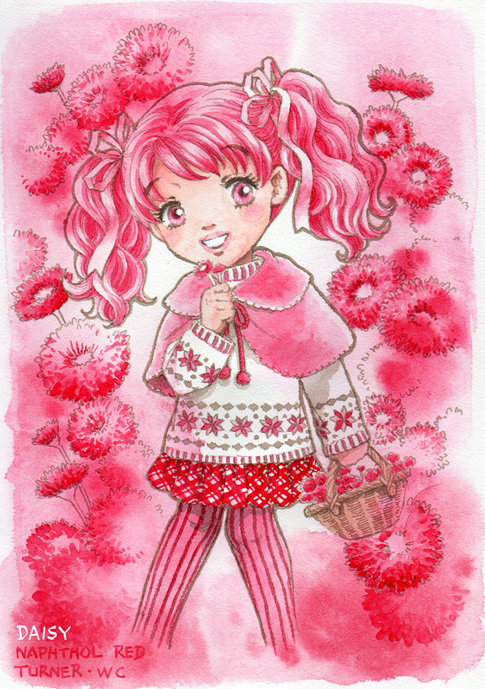 魅力のある赤を見せてください見た人全員強制 #透明水彩 2作目もでき