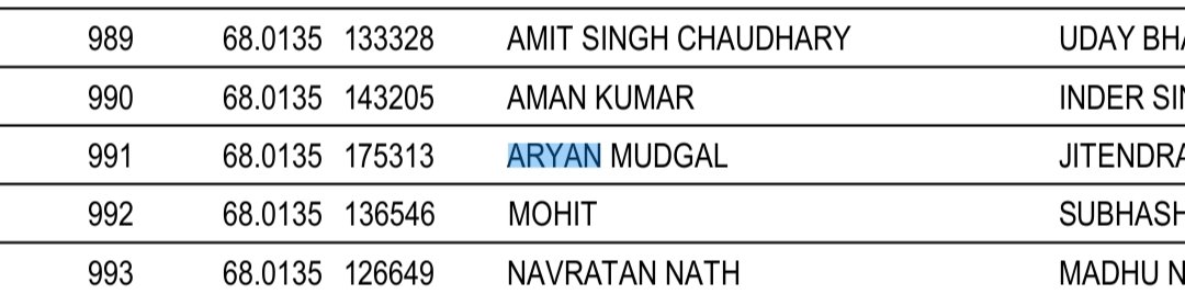 Aryan93652233's tweet photo. @SARITA_BISHNOI2 Dekho didi kya kru har man gye 
Jamadar result . https://t.co/xrQxqOWZ5a