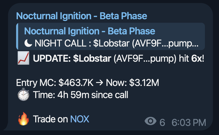 0xKups's tweet photo. Spent the day improving Ignition.

Also saw Lobstar getting called. Looked good, aped, made some SOL.

Good day on @nocturnaldotxyz https://t.co/Unu7B8YThi