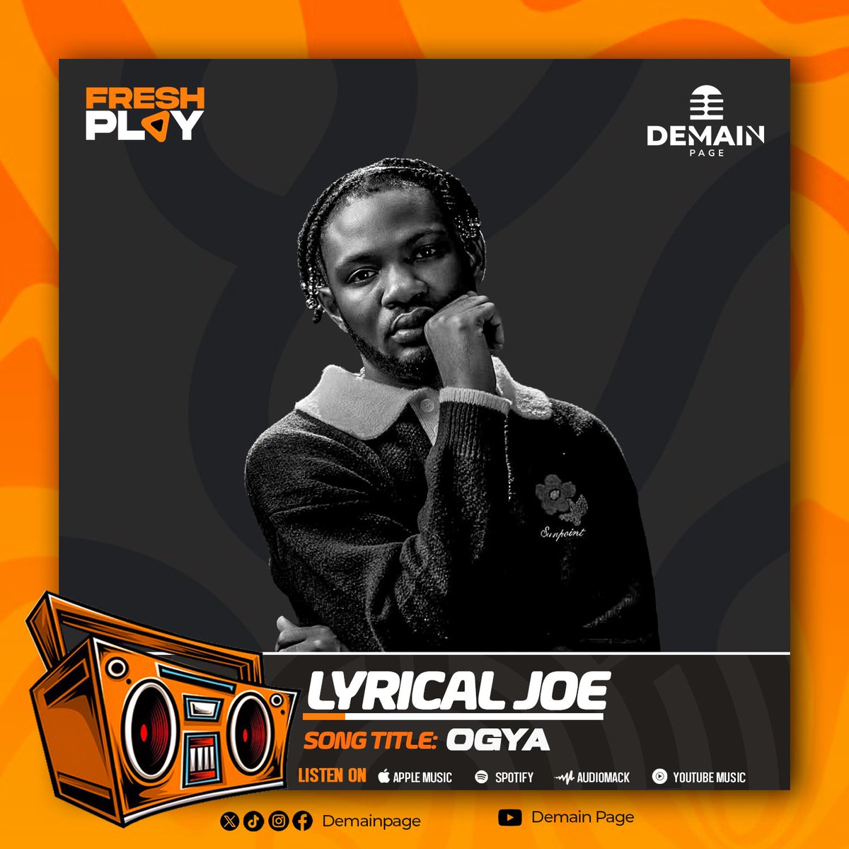 Fresh music #Freshplay 🔥

<a href="/_Lyricaljoe/">𝐋𝐞𝐉𝐞𝐧𝐝𝐚𝐫𝐲 𝐉𝐨𝐞</a>  #Ogya