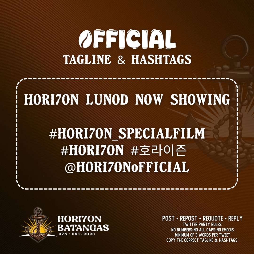 [📣] Remember to follow the TP rules and give it your all. Let's take this worldwide!

02/20 (Friday) - LUNOD SPECIAL FILM | 6:30 PM

HORI7ON LUNOD NOW SHOWING

#HORI7ON_SpecialFilm
#HORI7ON #호라이즌 
<a href="/HORI7ONofficial/">HORI7ONofficial</a>