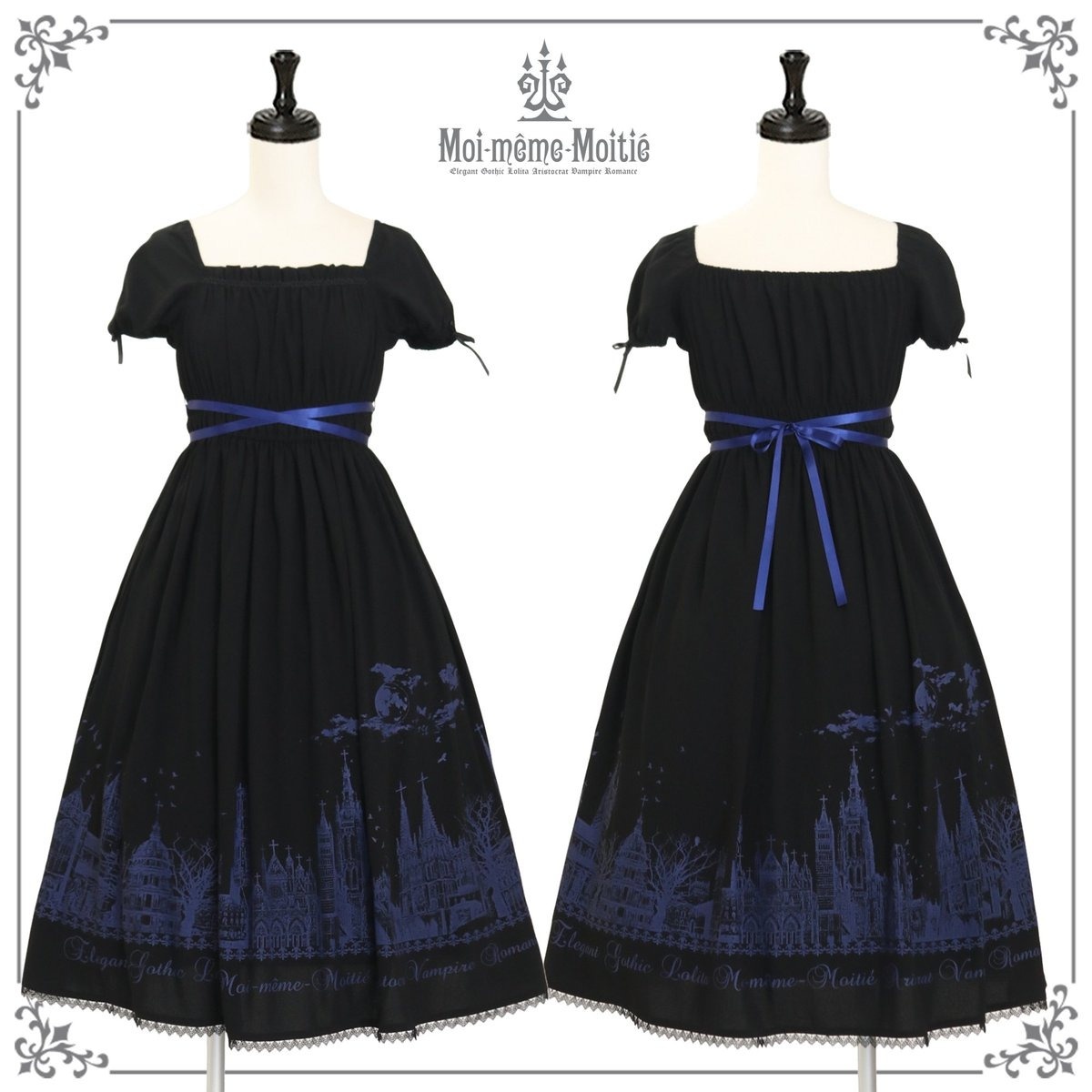 Moi-meme-Moitie】 ⁡ サイレントムーンワンピース(ミディアム丈