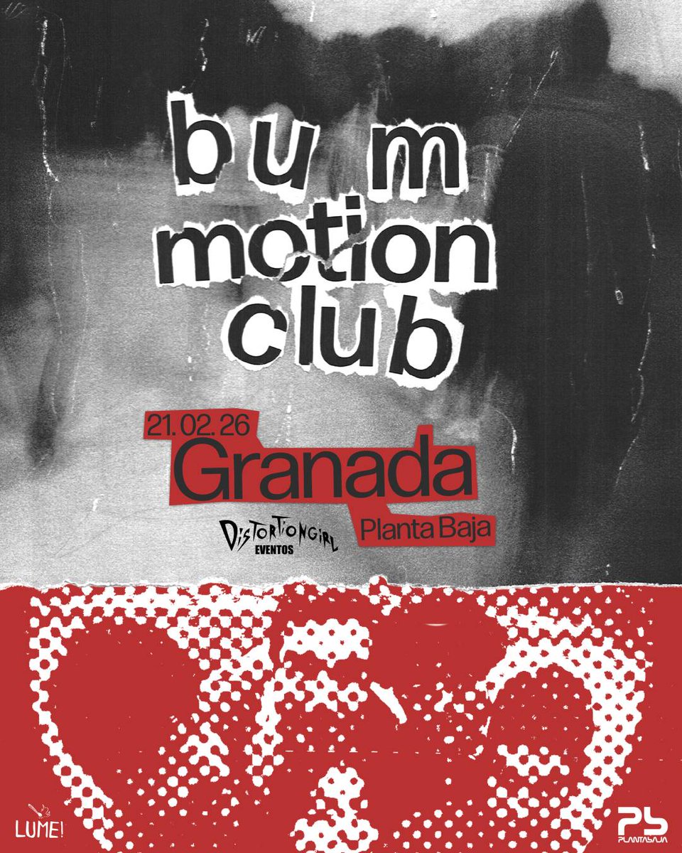 Próximos conciertos que organizo en Granada:
Bum Motion Club - 21 feb ¡MAÑANA!
Frustration (Francia) - 9 mar
Dharmacide + Benzú - 20 mar
Salvana - 9 abr
VVV [Trippin' You] - 11 abr
Bernal + Comic Sans - 17 abr
Entradas -> entradium.com/es/organizers/….