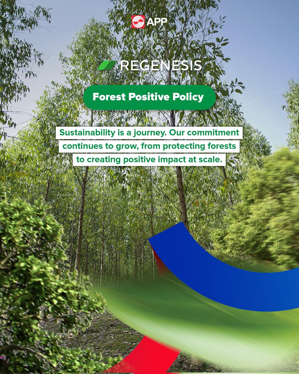 APPGroup_ID's tweet image. Sustainability is a journey. 

Through our Forest Positive Policy, we move beyond “zero harm” driving large-scale conservation, protecting biodiversity and human rights, and delivering measurable impact. 

🌱 Learn more:
 app.co.id/regenesis 

#Regenesis #Sustainability