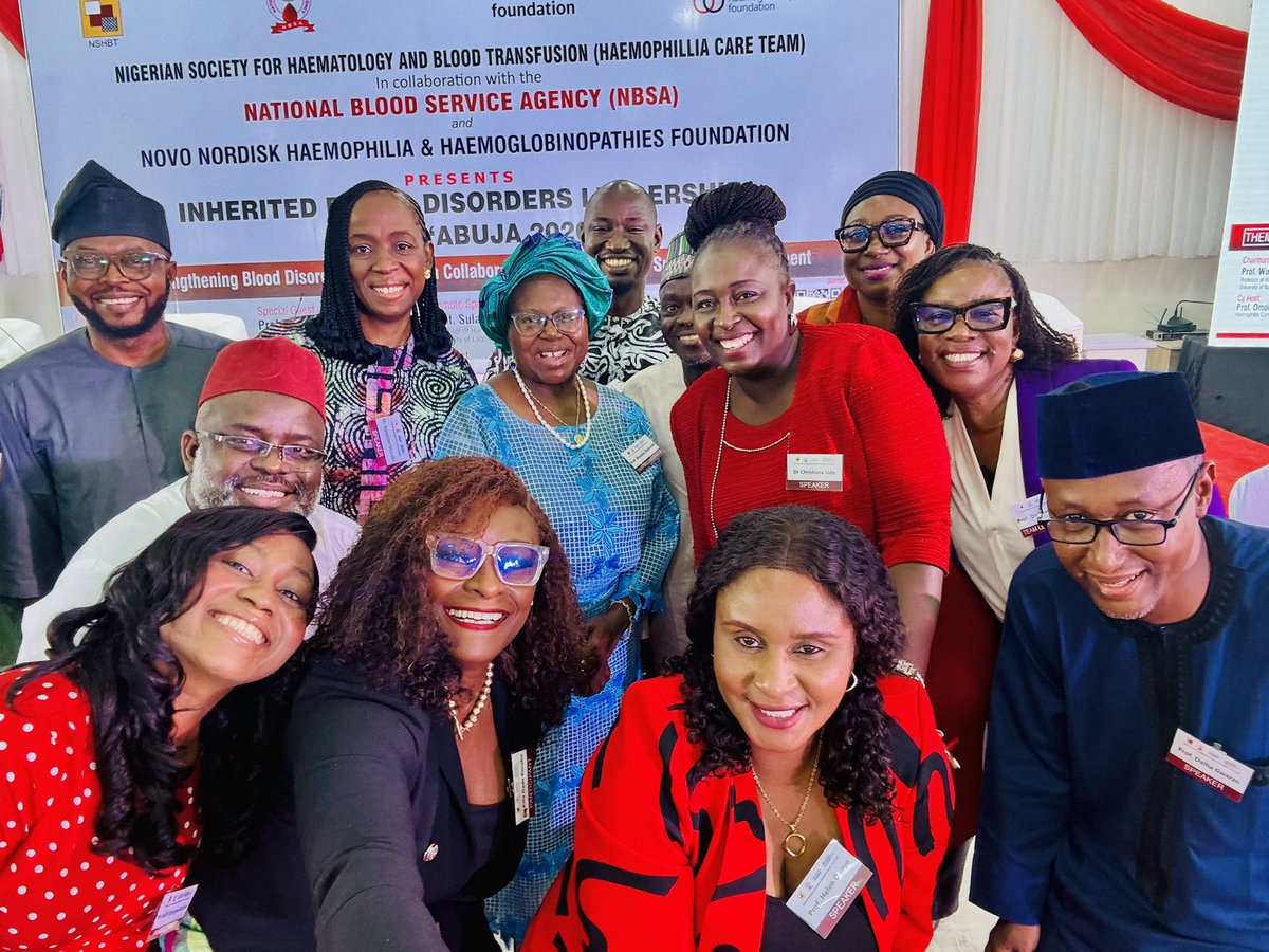 NSHBT_Official's tweet photo. The NSHBT in collaboration with @novonordisk &amp; National Blood Service Agency was proud to convene stakeholders at the Inherited Blood Disorders Leadership Forum, Abuja.

Strengthening care for haemophilia &amp; haemoglobinopathies remains a national priority.

#NSHBT #Haematology https://t.co/3sOmMMFCEz