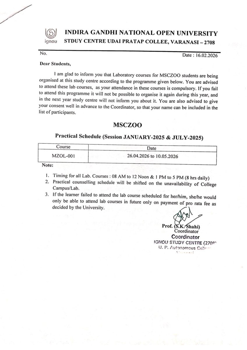 IGNOU RC Varanasi tweet media