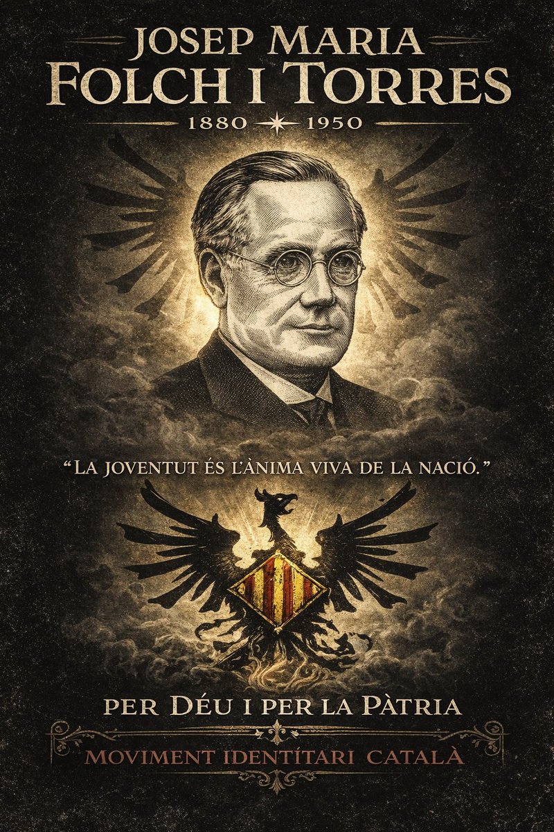 MIC_Catalunya's tweet photo. El 28 de febrer de 1880 va néixer Josep Maria Folch i Torres, patriota i escriptor. Fou pioner del teatre infantil en català, director del setmanari  La Tralla i fundador dels Pomells de Joventut, un moviment per enfortir l’esperit nacional entre els joves catalans. https://t.co/FkmDrsCkDF