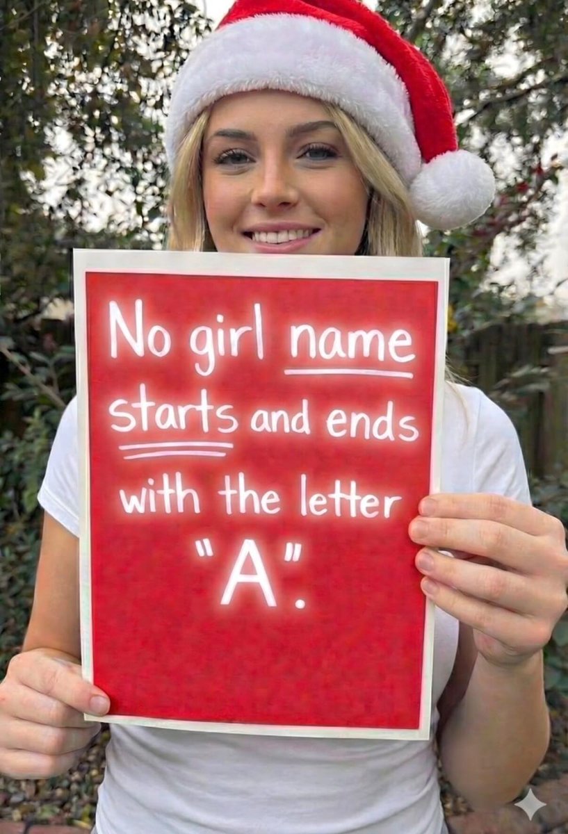 No girl nam Start and end with letter "A"