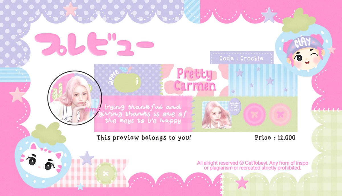 cattobeyl's tweet photo. help repost, please? arigatou🐈🍓

olaaa >< clay punya layout chibi ready stock rs carmen h2h hearts2hearts pink nih🫶🏼 harganya sudah tertera ya, don't worry inc FREE RETEXT💗

do @ after dm ya catto(s)!

                                < taggie #zonauang > https://t.co/mIacVmmVmH