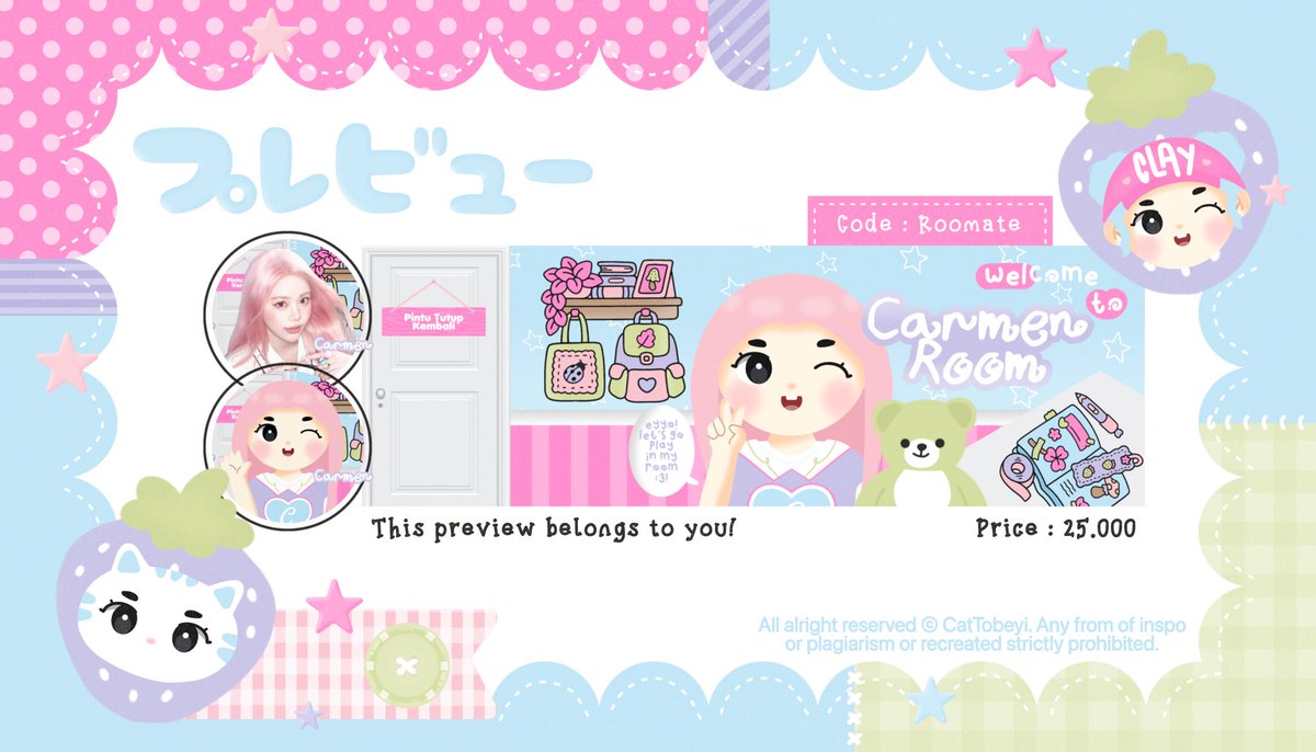 cattobeyl's tweet photo. help repost, please? arigatou🐈🍓

olaaa >< clay punya layout chibi ready stock rs carmen h2h hearts2hearts pink nih🫶🏼 harganya sudah tertera ya, don't worry inc FREE RETEXT💗

do @ after dm ya catto(s)!

                                < taggie #zonauang > https://t.co/mIacVmmVmH