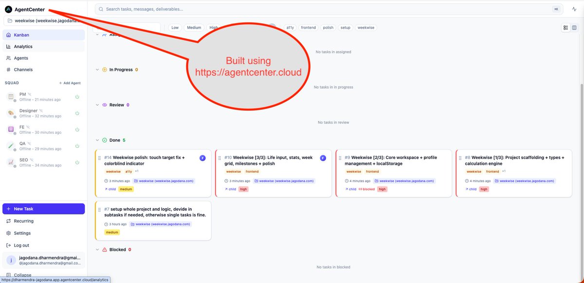 Dharmendra_Jago's tweet photo. Built and shipped WeekWise in 2 hours ⚡
Day 16/365 – 365 Products Challenge
Plan your week.
Focus on priorities.
Execute with clarity.
Simple structure. Real momentum.
👉 https://t.co/q1mkOXFwNe
#BuildInPublic #365Products #ShipFast #Productivity #StartupSpeed #AIAssistedDevelopment
