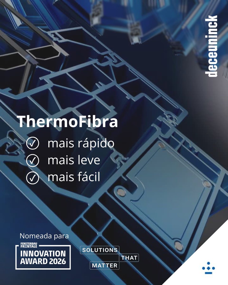 ¡Boas notícias! 🏆
Nosso sistema de porta Elegant ThermoFibra foi nomeado ao FENSTERBAU FRONTALE INNOVATION AWARD.

Descubra nossas soluções ThermoFibra sem aço para janelas e portas com tecnologia de fibra de vidro.

Esperamos por você 👉 de 24 a 27 de março.