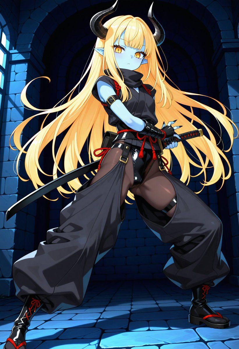 Caster__AI's tweet image. 最終日参加させていただきます！
世界〇の迷宮あたりなら悪魔でもプレイアブルキャラいけるんじゃないかと思ったり
（衣装流用の言い訳）
#AI悪魔の1週間