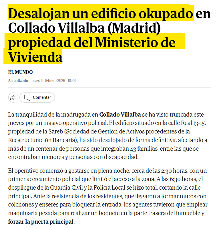 leyantiocupas's tweet photo. Anda @isabelrguez estáis desokupando edificios de vuestra propiedad mientras los ciudadanos estamos obligados a mantener a vuestros "vulnerables" por decreto, como lo llamamos? Doble moral? Ley del embudo? #FinDelDecretoOkupa #leyantiocupas https://t.co/na1OaYbfAR