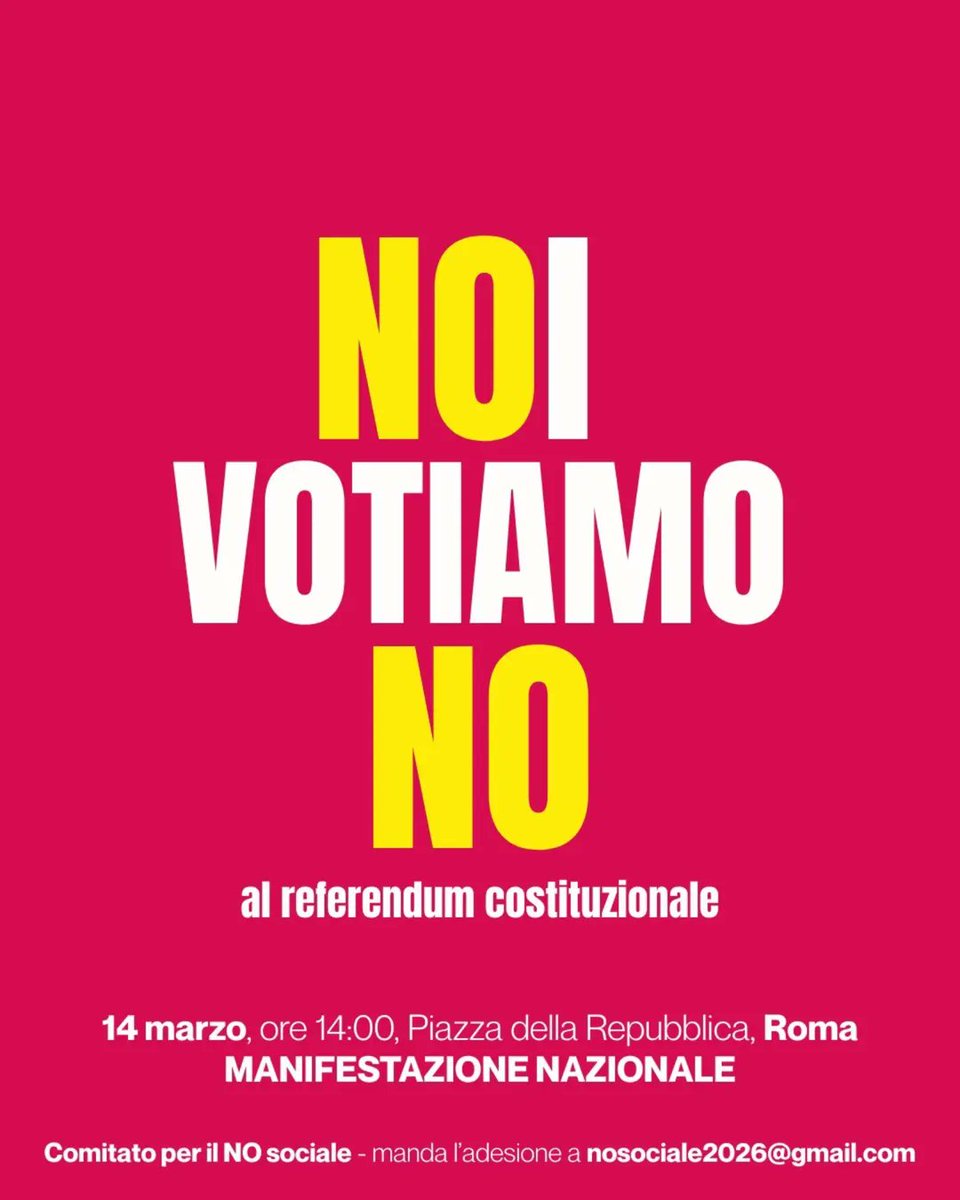 ❌Diciamo NO all'Italia peggiore! #IoVotoNo