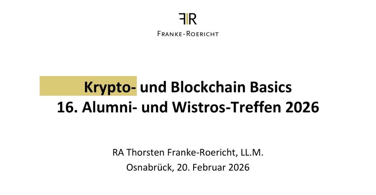 Th. Franke-Roericht LL.M.ᵍᵐ tweet media
