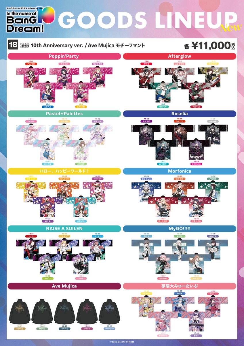 BanG Dream! General Election グッズセット 🎁物販情報更新①🎁 2/28(土) BanG Dream! 10th Anniversary LIVE 「In