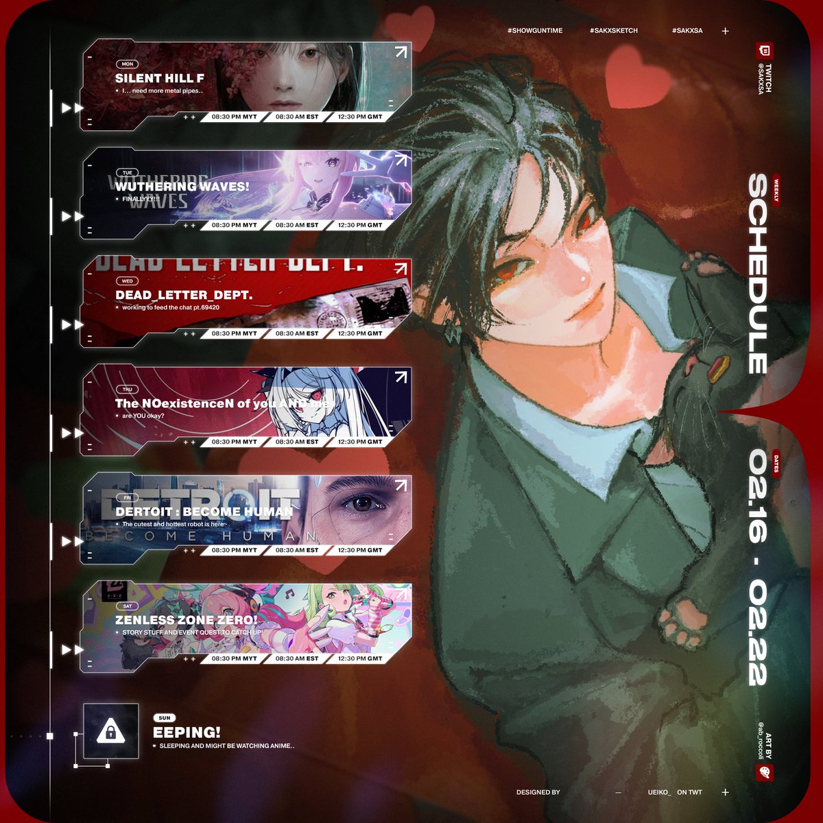 exciting games this week fr fr ✨💪🏻💪🏻

twitch.tv/sakxsa